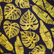 Navy green print